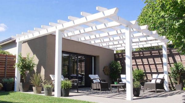 10 avantages d'une pergola bioclimatique adossée pour votre extérieur